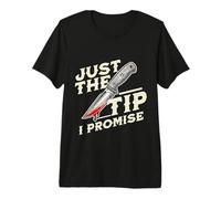 Just The Tip, I Promise Horror Movie Lover Funny Halloween Camiseta Premium