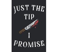 Just The Tip I Promise: Lined notebook/journal, birthday gift, 110 pages, 6"x9", soft cover, matte finish