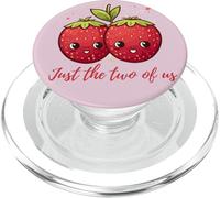 Just The Two of Us Cute Pink Kawaii Strawberry para Mujer PopSockets PopGrip para MagSafe