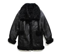Just Things we Like- Abrigo Reversible de Shearling- Jackets- Mujer- Negro- M- Abrigo Reversible de Shearling
