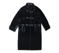Just Things we Like- Saki Abrigo de Shearling de Piel de Cordero- Jackets- Mujer- Negro- S- Saki Abrigo de Shearling de Piel de Cordero