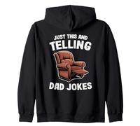Just This and Telling Dad Jokes Sillón Hombre Humor Grandpa Sudadera con Capucha