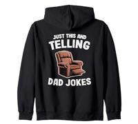 Just This and Telling Dad Jokes Sillón Hombre Humor Grandpa Sudadera con Capucha