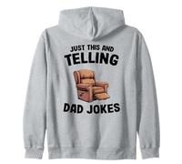 Just This and Telling Dad Jokes Sillón Hombre Humor Grandpa Sudadera con Capucha