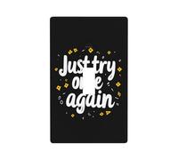 Just Try Once Again - Cubierta decorativa para interruptor de luz, 1 interruptor, placa de pared para cocina, granja, dormitorio, baño, decoración artística