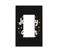 Just Try Once Again - Placa de pared para interruptor de luz, cubierta de placa frontal, 1 banda, decoración de receptáculo para el hogar, cocina, habitación, baño