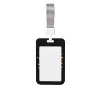 Just Try Once Again - Soporte deslizante de plástico duro para tarjetas de trabajo, protector de etiqueta de nombre para enfermeras y oficina