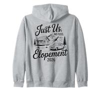Just Us Sin complicaciones Elopement 2026 Micro Novia de Boda Sudadera con Capucha