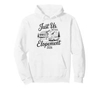 Just Us Sin complicaciones Elopement 2026 Micro Novia de Boda Sudadera con Capucha