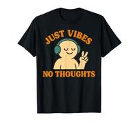 Just Vibes No Thoughts Auriculares Peace Camiseta