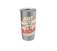 Just Waiting For My Balls To Drop Bingo Hobby Game - Vaso térmico de acero inoxidable de doble pared