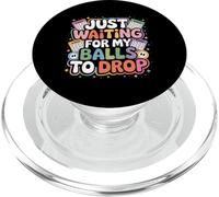 Just Waiting For My Balls To Drop Juego de Hobby de Bingo PopSockets PopGrip para MagSafe