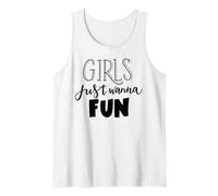Just Wanna Fun, Estilo de Fiesta Nocturna para Chicas Camiseta sin Mangas