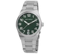 Just Watch Lukas - Reloj de pulsera para hombre, correa de acero inoxidable, color plateado y azul, 5 ATM, plateado y verde