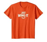 Just Wing It: Alas de ángel motivacionales Camiseta, Niños, Naranja, 2 años