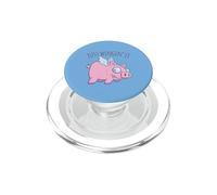 Just Wingin' It Derpy Flying Pig PopSockets PopGrip para MagSafe