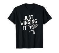 Just Winging It Cita Procrastinación Humor Camiseta