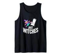 Just Witches Bruja Feminista Halloween Camiseta sin Mangas