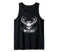 Just Witches Bruja Feminista Halloween Camiseta sin Mangas