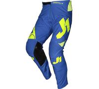Just1 J-Flex Aria Pantalones de Motocross, azul-amarillo, tamaño 48 para Hombres