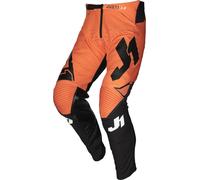 Just1 J-Flex Pantalones de Motocross Juvenil, negro/naranja, Talla 40