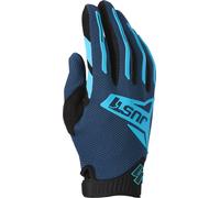 Just1 J-Force 2.0 Guantes de motocross, negro-azul, tamaño M para Hombres