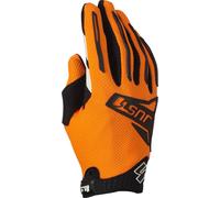 Just1 J-Force 2.0 Guantes de motocross, negro-naranja, tamaño S para Hombres