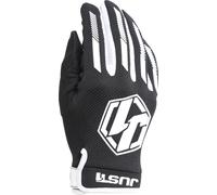 Just1 J-Force Guantes de Motocross, negro-blanco, tamaño 2XL para Hombres