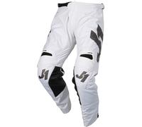 Just1 J-Force Terra Pantalones de Motocross, gris-blanco, tamaño 48 para Hombres