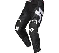 Just1 J-Force Terra Pantalones de Motocross, negro-blanco, tamaño 52 para Hombres