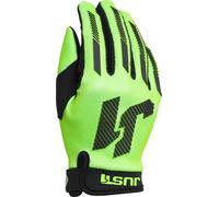 Just1 J-Force X Guantes de Motocross, negro-verde, tamaño XS para Hombres