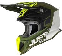 Just1 J18 Pulsar Army Limited Edition MIPS Casco de motocross, verde, tamaño XL para Hombres