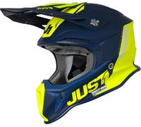 Just1 J18 Pulsar MIPS Casco de motocross, azul-amarillo, tamaño L para Hombres