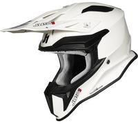 Just1 J18 Solid Casco de motocross, blanco, tamaño S para Hombres