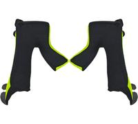 Just1 J38 Almohadillas de la mejilla, negro/verde, Talla M