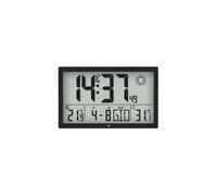 Justaminute JD9909 Reloj De Pared Radiocontrolado Meteorológico Negro