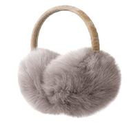 Justay Comf Orejera de Felpa Cálida de Invierno,Orejeras de Felpa Para Mujer, Orejeras de Piel Artificial Para Damas,Talla única,Caqui