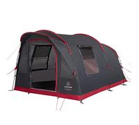 JUSTCAMP Atlanta 3 Tienda Familiar, Tienda Tunel para 3 Personas, Altura en pie, Suelo Cosido - Gris