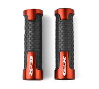 JUSTCATYS Cubierta de Agarre de Motocicleta para GSR 750 600 400 GSR400 GSR600 GSR750 Manillar De La Motocicleta CNC De Aluminio De Goma Mango Moto Empuñaduras(Orange)