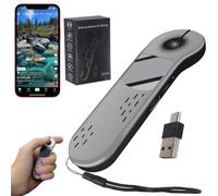 Justdfine Fingerspitze Scrolling Mini Bluetooth Mouse,BT5.3+2.4G+USB-C,TRES MODOS + Touchpad,4 en 1 Página portátil Turner Handheld Air Mouse Presenter Remote, Wireless Finger Scroller, Gris
