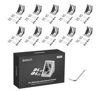 Justech 10pcs 3030 Soporte de Montaje en Esquina Forma de L en Ángulo Recto Junta Corchete Sujetador Hardware para el Hogar Soporte de Esquina de Aluminio con Tornillos 35x35x28mm