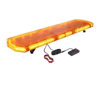 Justech 12/24V Luz Emergencia Coche 88LED 88W Luz de Advertencia Estroboscópica con 21 Modos de Flash LED Ámbar Impermeable IP65 con Interruptor de Control de Pantalla Digital para Remolque Camión