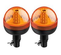 Justech 2PCs 40 Leds Luces de Emergencia Impermeable IP56 Homologadas E9 12V / 24V Luz Rotativa de Advertencia Estroboscopica con 3 Modos LED Flexible para Vehículo Remolque Camión