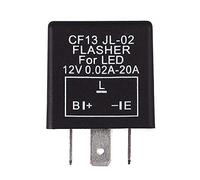 Justech 3-Pin DC 12V LED Relé Intermitente Indicador Relé Moto Indicador de Señal de Giro Controlador de Velocidad