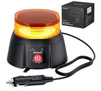 Justech 36LED Luz de Emergencia Recargable para Coche Luz Estroboscópica Magnética Portátil IP65 Impermeable 12 Modos de Flash Luz de Advertencia con Cargador para Coches Camiones Remolques