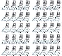 Justech 40Pcs 4040 Escuadras Metalicas Soporte de Montaje en Esquina Forma de L Ángulo Perfil de Aluminio Ángulo Soporte de Pared Material de Montaje para el Hogar Soporte de Esquina de Aluminio