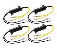 Justech 4PCS Resistencia de Carga LED 12V Resistencia de Intermitentes 21W 6.0Ohm Adaptador de Indicador de Señal de Giro para Motocicleta Scooter Quad Off Road