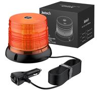 Justech 72LED Rotativo Luz Estroboscópica Impermeable IP67,Luz Emergencia Coche Homologada,6 Modos de Flalsh con 5m Cable para 12V/24V Vehículo Camión Remolque Tractor