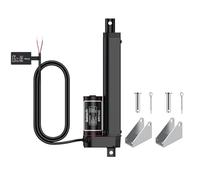 Justech Actuador Lineal 1000N 150mm,12V Motor Actuador Lineal,Impermeable IP65,Aleación de Aluminio para Puerta Eléctrica de Gallinero,Mesa de Oficina Elevable,Motor de Red de Arrastre