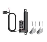 Justech Actuador Lineal 1500N 100mm Motor de Actuador Lineal 12V DC Eléctrico IP54 Clase de Protección con Soportes de Motor Actuador de Movimiento Lineal para Abreleta Cama Eléctrcas